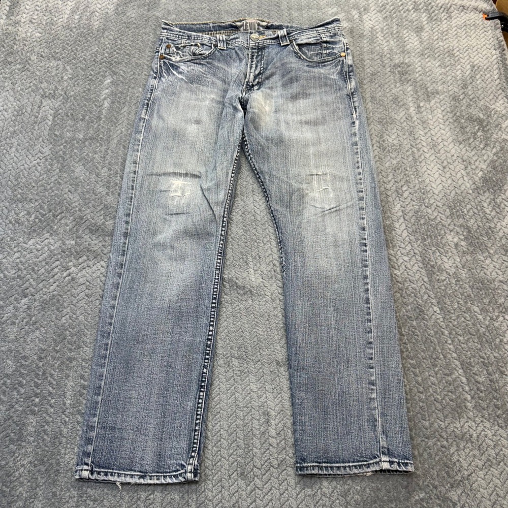 Levi's 511 Jeans Mens 32x29 Skinny Light Wash Cotton Stretch Zipper Pocket Blue